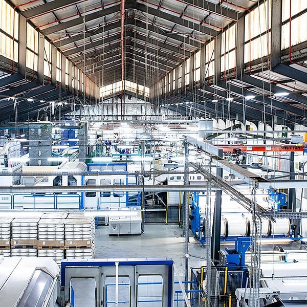 Romatex factory floor in Cape Town, South Africa
